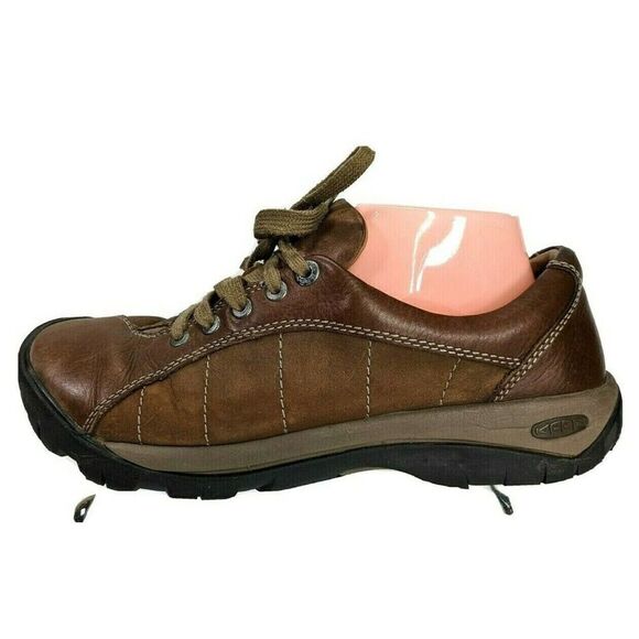 Keen Women’s Size 10 US Presidio Hiking Shoe Bootie Walking Brown Tan Lace Up - Picture 1 of 12